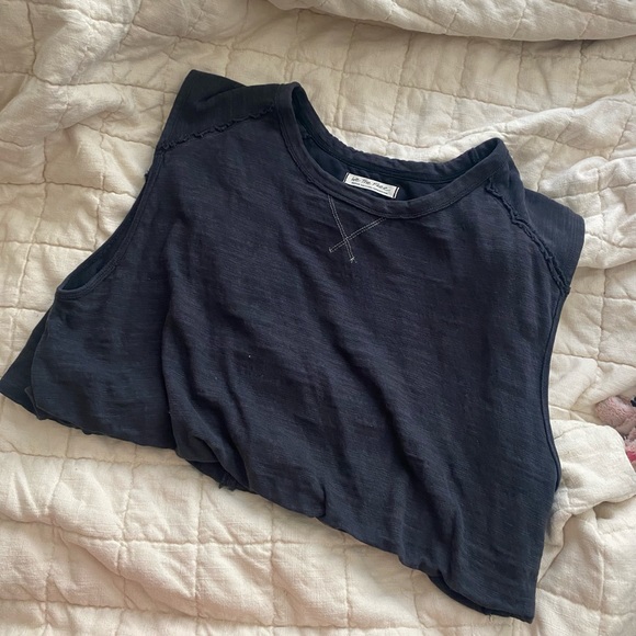 Free People Crop Muscle Tank - Picture 1 of 2